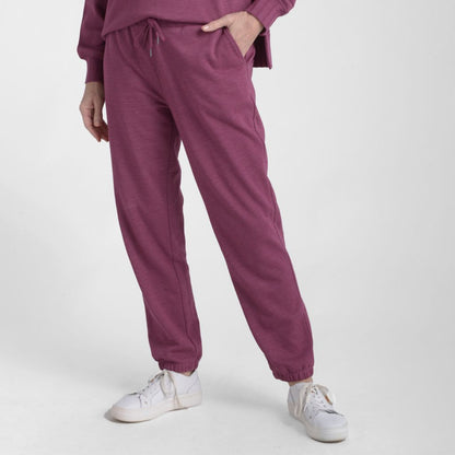 Christopher & Banks Relaxed Restyled Rib Trim Tie Waist Jogger Pant