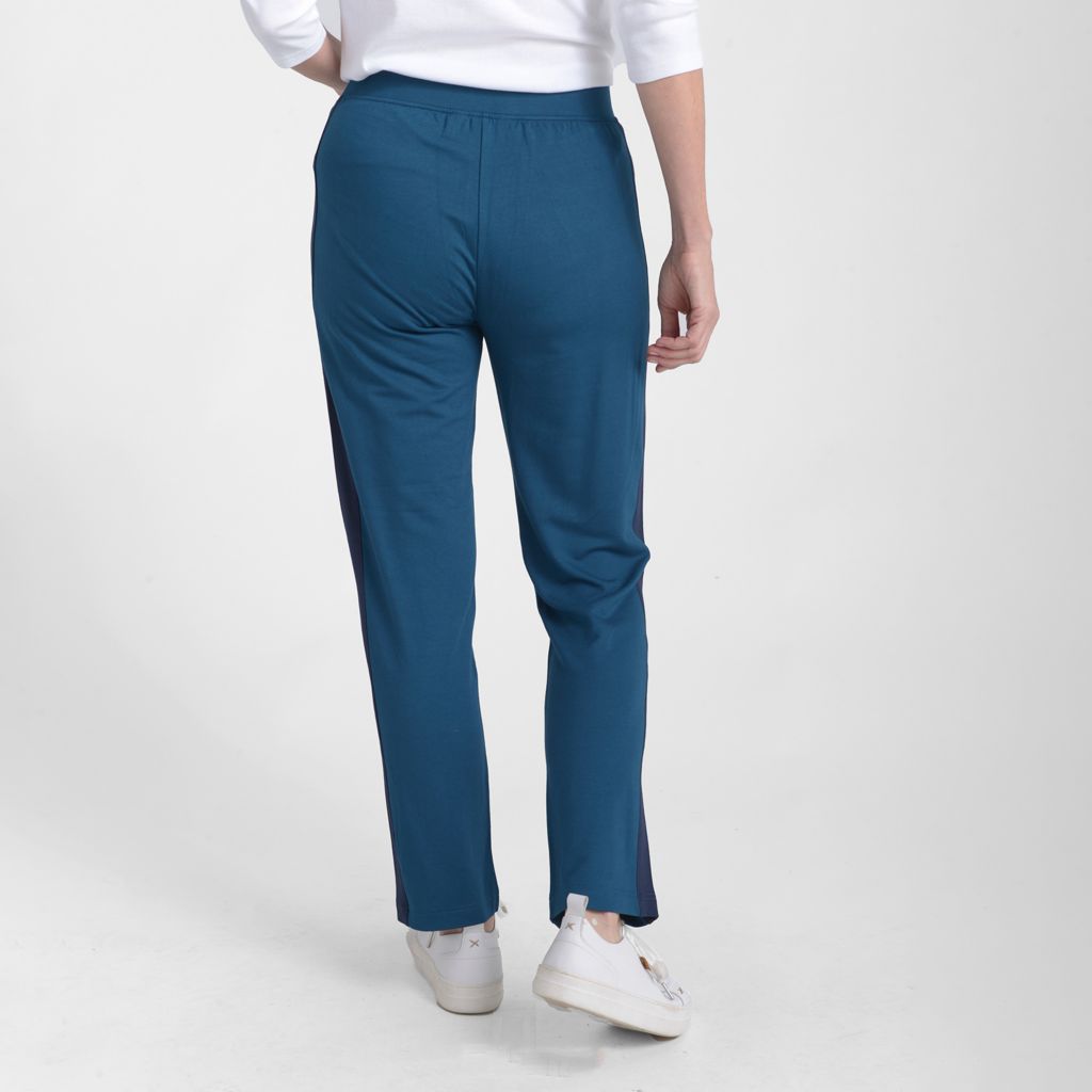 Christopher & Banks Relaxed Restyled Racer Stripe Tapered Leg Pant