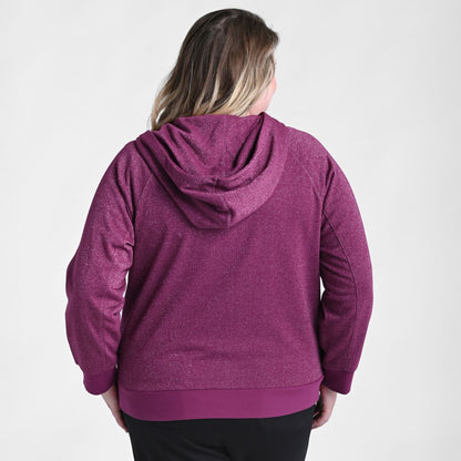 Christopher & Banks Relaxed Restyled Sparkly Zip Up Hoodie