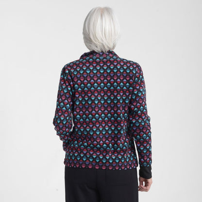 Christopher & Banks Relaxed Restyled Brushed Fleece Quarter Zip Top