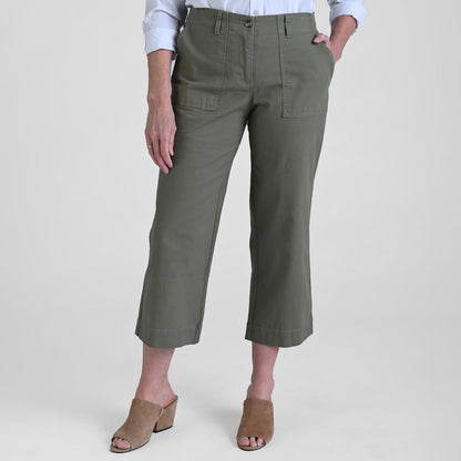 Christopher & Banks Relaxed Fit Wide Leg Crop Pant