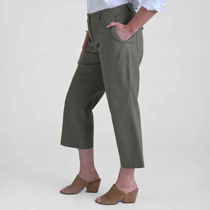 Christopher & Banks Relaxed Fit Wide Leg Crop Pant