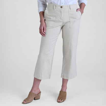 Christopher & Banks Relaxed Fit Wide Leg Crop Pant
