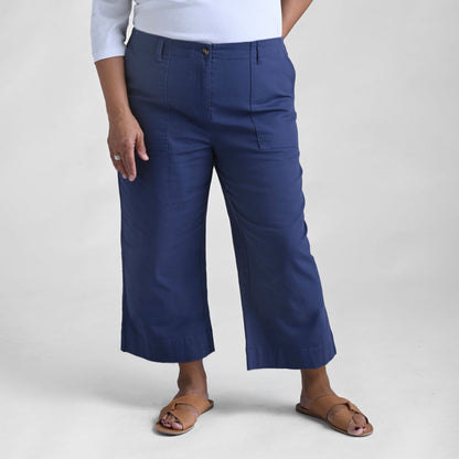 Christopher & Banks Relaxed Fit Wide Leg Crop Pant