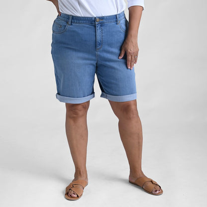Christopher & Banks Women's Signature Slimming Shaped Fit Bermuda