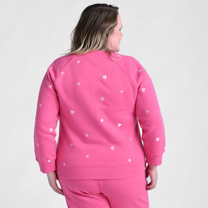 Christopher & Banks Relaxed Restyled Heart Embroidered Sweatshirt