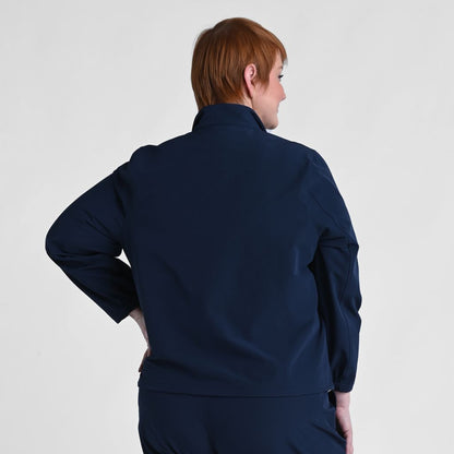 Christopher & Banks Relaxed Restyled Patch Pocket Zip Front Jacket