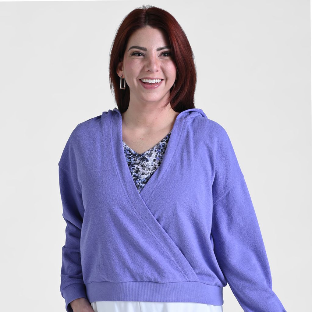 Christopher & Banks Relaxed Restyled Crossover Hooded Top