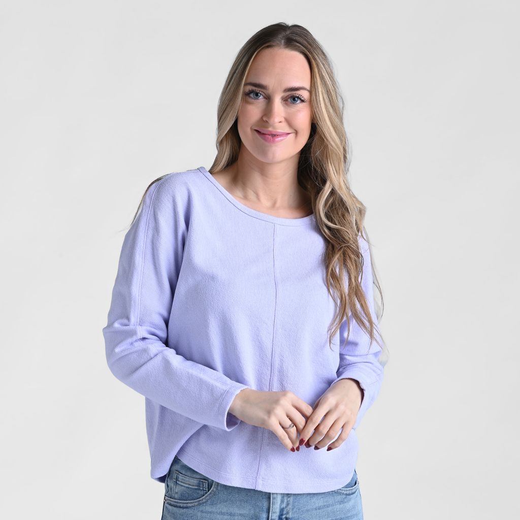 Christopher & Banks Relaxed Restyled Dolman Sleeve Seam Front Top