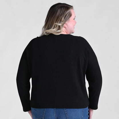 Christopher & Banks Relaxed Restyled Dolman Sleeve Seam Front Top