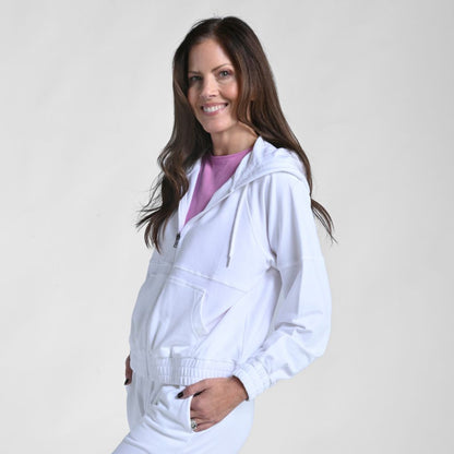 Christopher & Banks Relaxed Restyled Pieced Zip Front Jacket