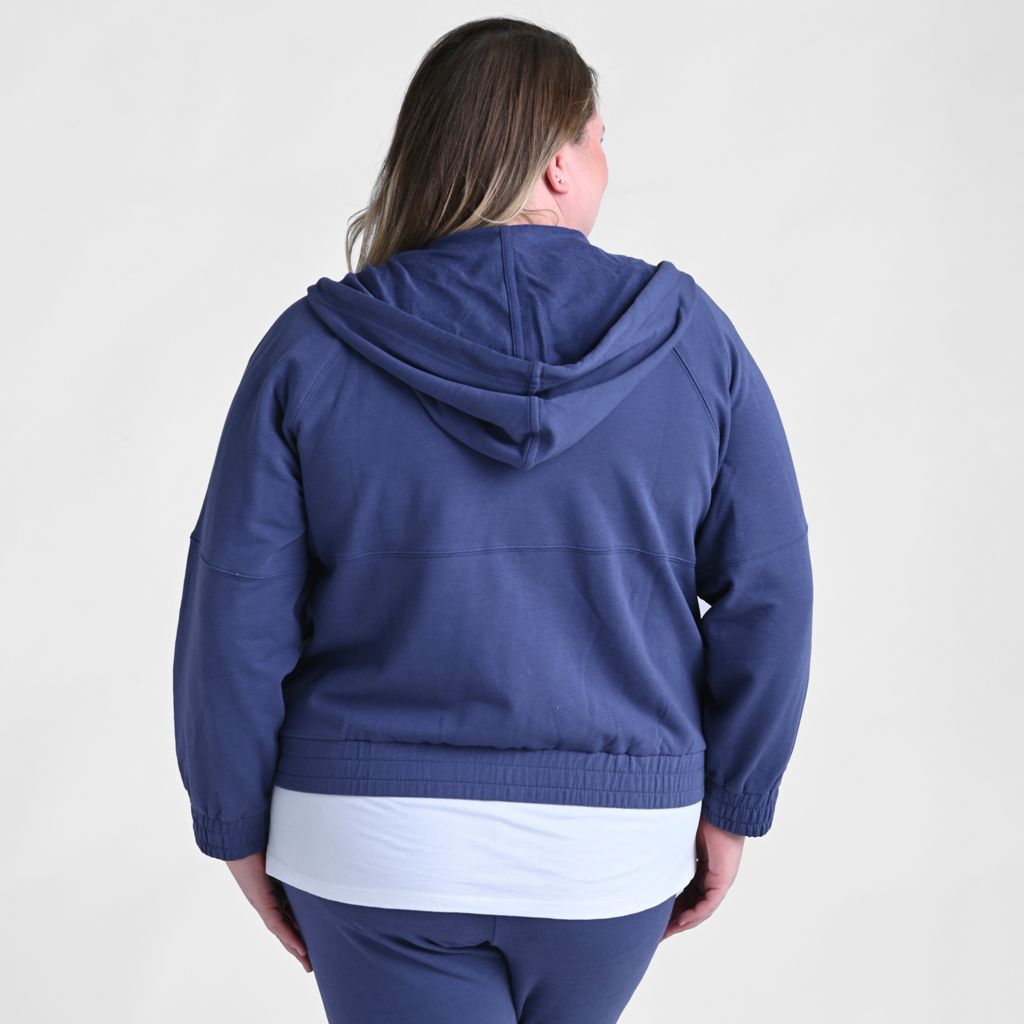 Christopher & Banks Relaxed Restyled Pieced Zip Front Jacket