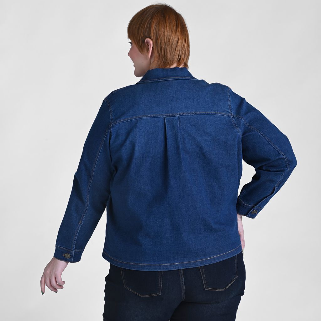 Christopher & Banks Stitch Detail Denim Jacket