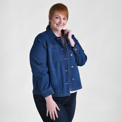 Christopher & Banks Stitch Detail Denim Jacket