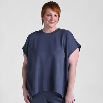 Christopher & Banks Relaxed Restyled Oversized Scuba Tee