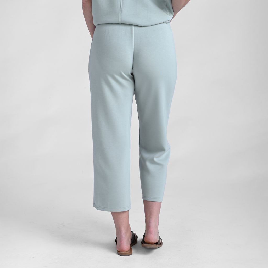 Christopher & Banks Relaxed Restyled Scuba Cropped Pant