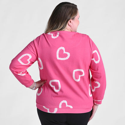 Christopher & Banks Tie Dye Heart Sweatshirt