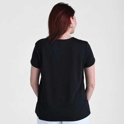 Christopher & Banks Relaxed Restyled Wide Hem Short Sleeve Tee