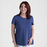 Christopher & Banks Relaxed Restyled Wide Hem Short Sleeve Tee