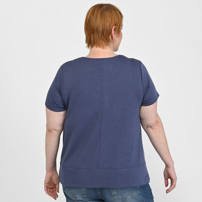 Christopher & Banks Relaxed Restyled Wide Hem Short Sleeve Tee
