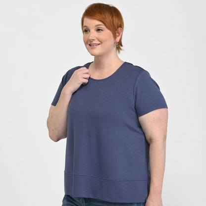 Christopher & Banks Relaxed Restyled Wide Hem Short Sleeve Tee