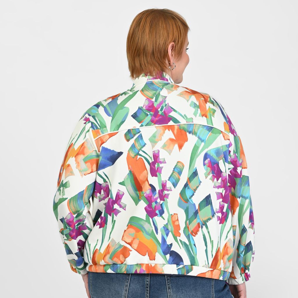 Christopher & Banks Relaxed Restyled Zip Front Bomber Jacket