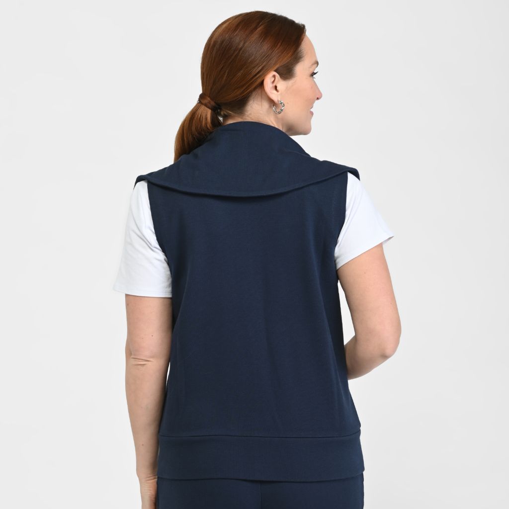 Christopher & Banks Relaxed Restyled Zip Front Vest
