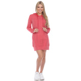 White Mark Women's Hoodie Sweatshirt Dress