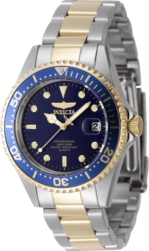 Invicta Men's 37mm Pro Diver Quartz Date Coin Edge Bezel Bracelet Watch