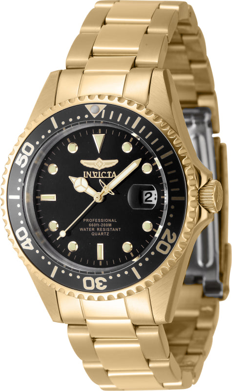 Invicta Men's 37mm Pro Diver Quartz Date Coin Edge Bezel Bracelet Watch
