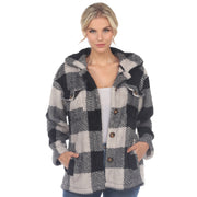 White Mark Women's Plaid Shacket