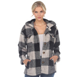 White Mark Women's Plaid Shacket