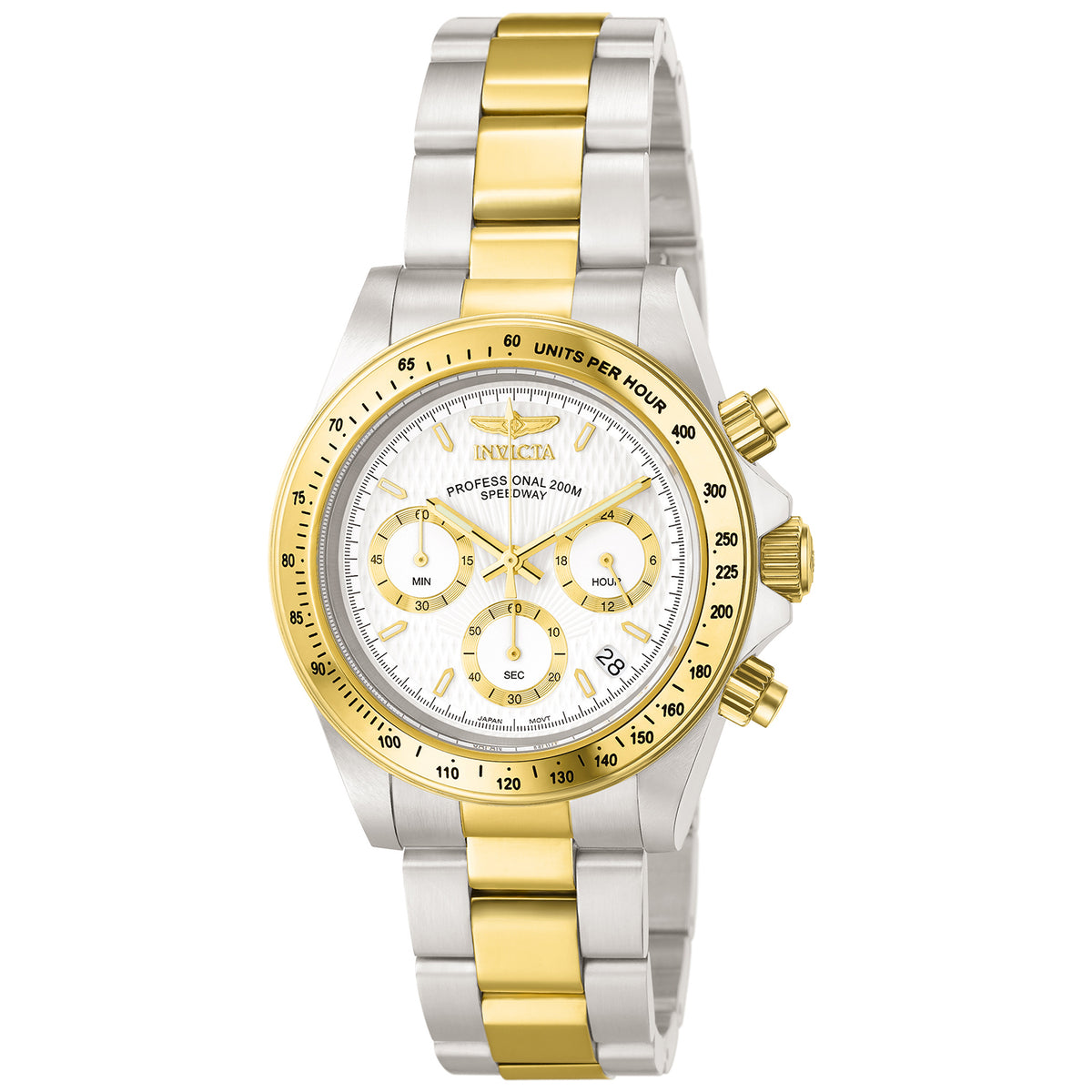 Invicta Men's 39mm Speedway Quartz Chronograph Two-Tone Bracelet Watch
