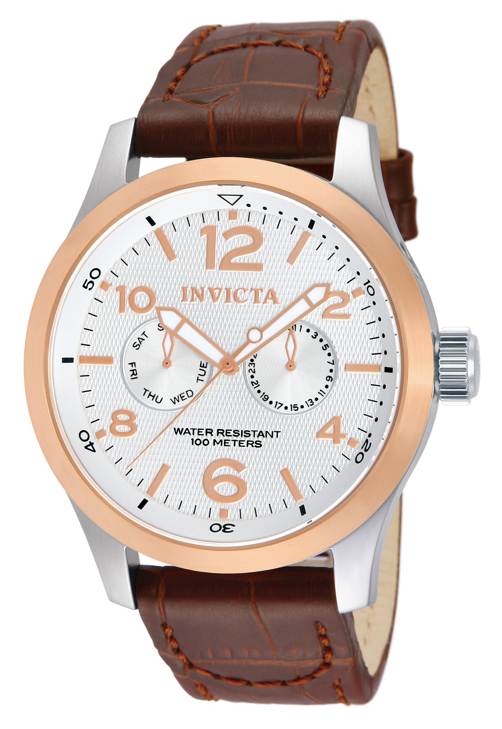 Invicta Men's 48mm I-Force Quartz Day & Date Leather Strap Watch