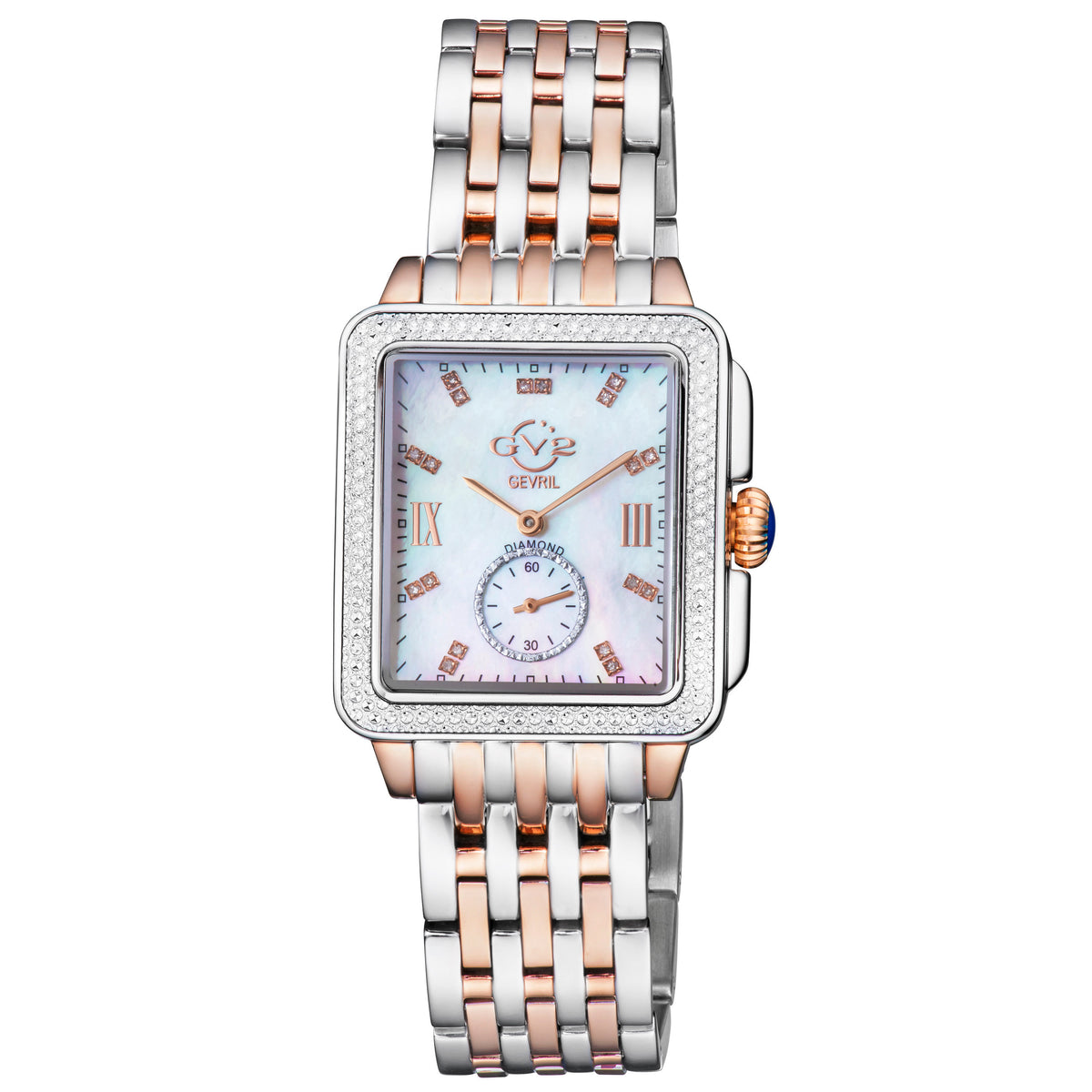 GV2 by Gevril Women's 34mm Bari Swiss Quartz Diamond Bracelet Watch