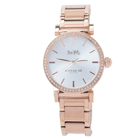 Coach Women's Madison Quartz Watch Made w/ Swarovski Crystals