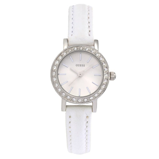 Guess Women's Petite Quartz Crystal Accented Strap Watch
