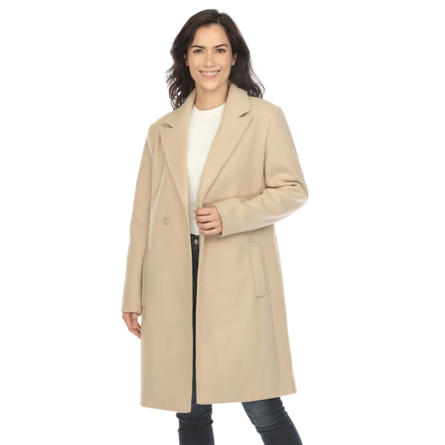 White Mark Women's Classic Walker Coat