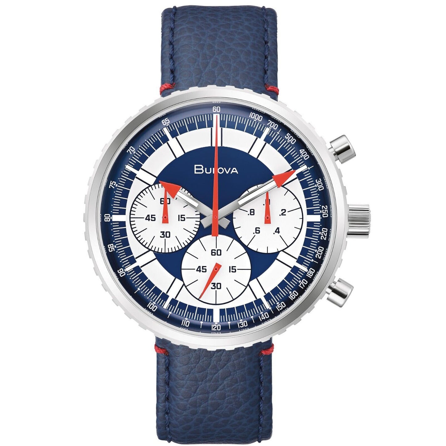 Bulova Men's Archive 46mm Swiss Quartz Chronograph Strap Watch