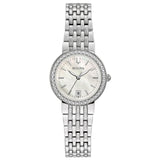 Bulova Women's Diamond 26mm Quartz Crystal Accented Bracelet Watch