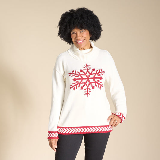 Christopher & Banks Tinsel Holiday Pullover Sweater