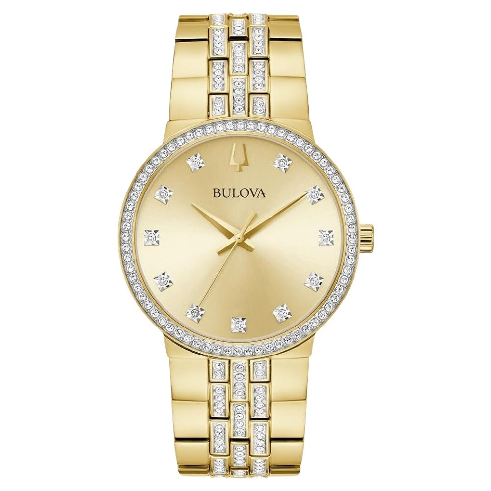 Bulova Men's Crystal 40mm Quartz Bracelet Watch