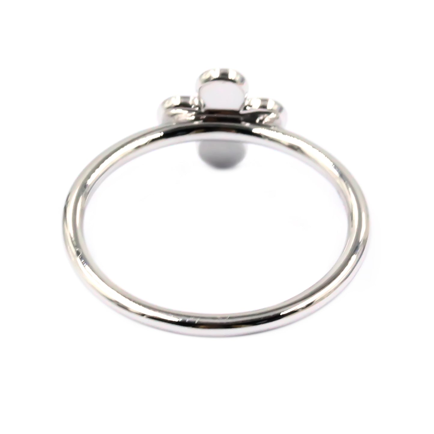 Gilded Lane 14K Gold 0.09ctw Diamond Clover Cluster Ring