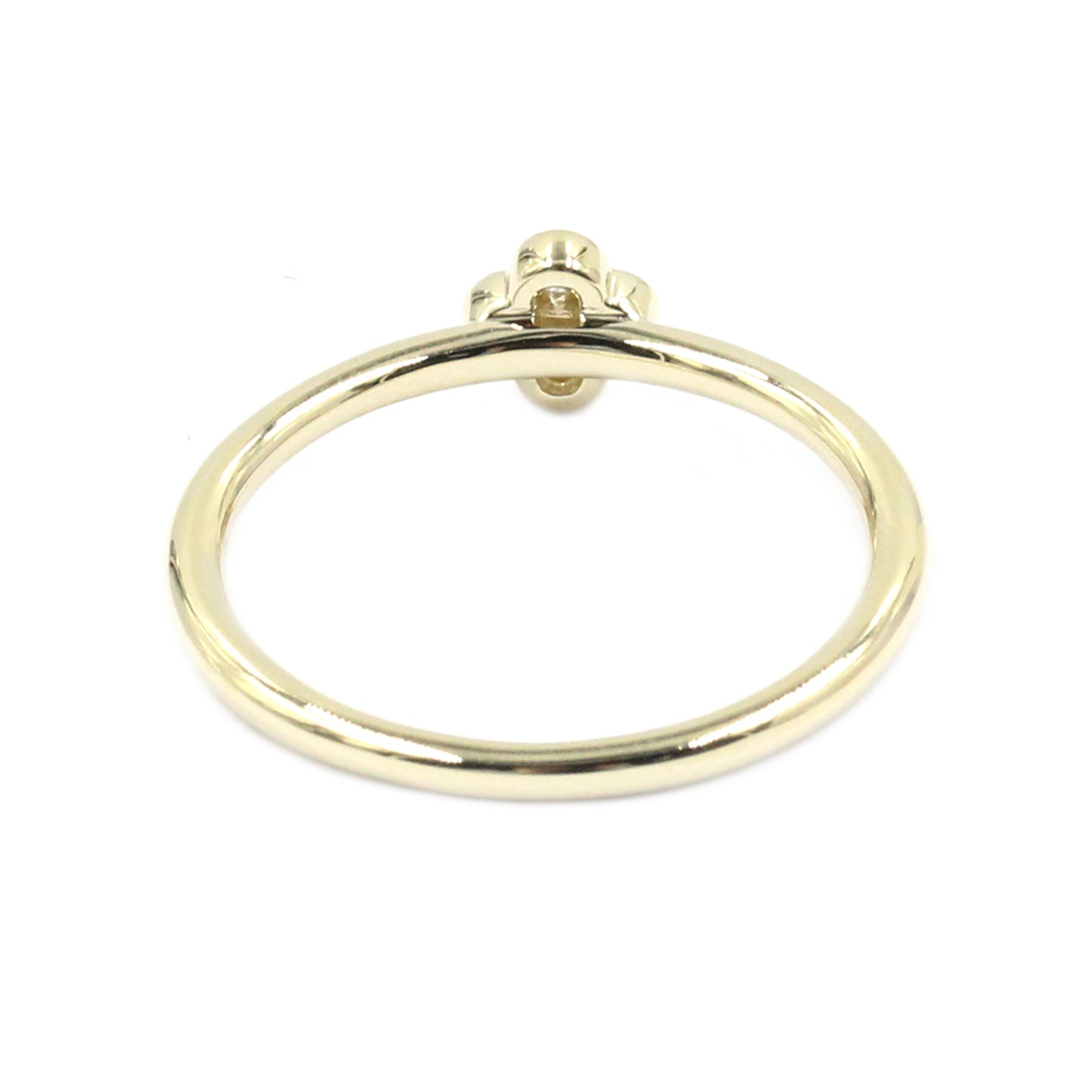 Gilded Lane 14K Gold 0.09ctw Diamond 5-Stone Cluster Stacking Ring