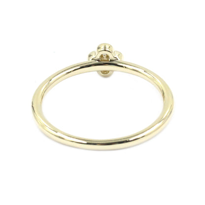 Gilded Lane 14K Gold 0.09ctw Diamond 5-Stone Cluster Stacking Ring