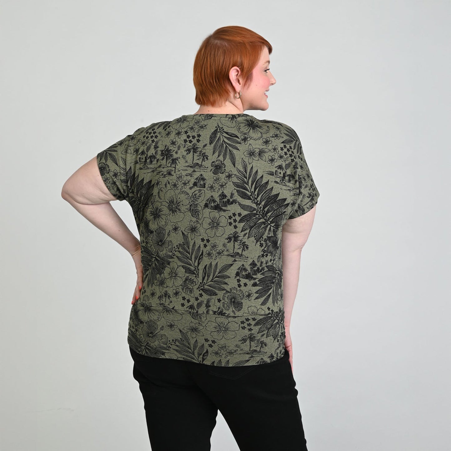 Christopher & Banks Ruched Banded Hem Top