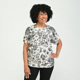 Christopher & Banks Ruched Banded Hem Top