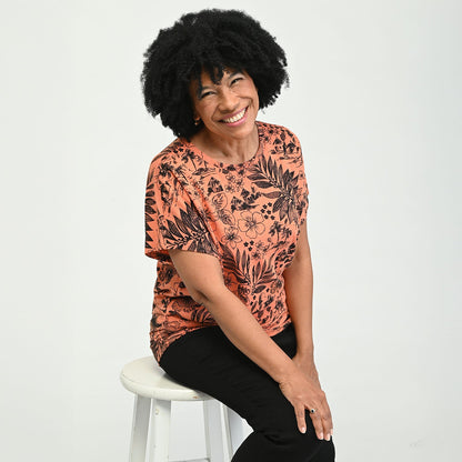 Christopher & Banks Ruched Banded Hem Top