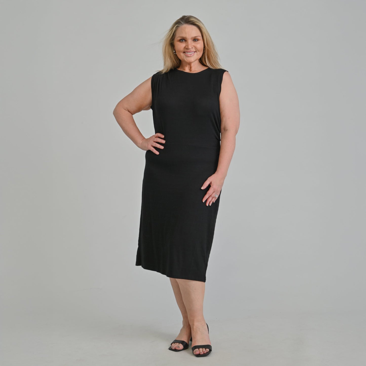 Christopher & Banks Ribbed Knit Sleeveless Dress