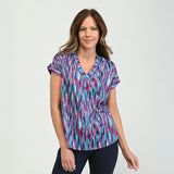 Christopher & Banks Relaxed Restyled Printed V Neck Tee